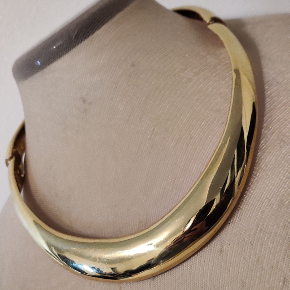 Vintage Oscar De La Renta Hinged Chocker Necklace - Picture 8 of 15